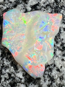 51,36 ct multi patern red fire everywhere bigg opal