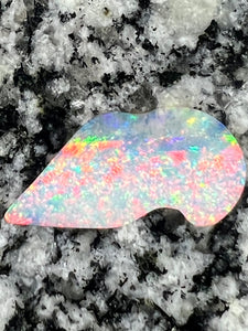 6,84 2-sided fully saturated multi color Crystal opal