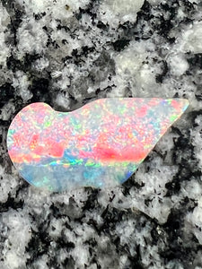 6,84 2-sided fully saturated multi color Crystal opal