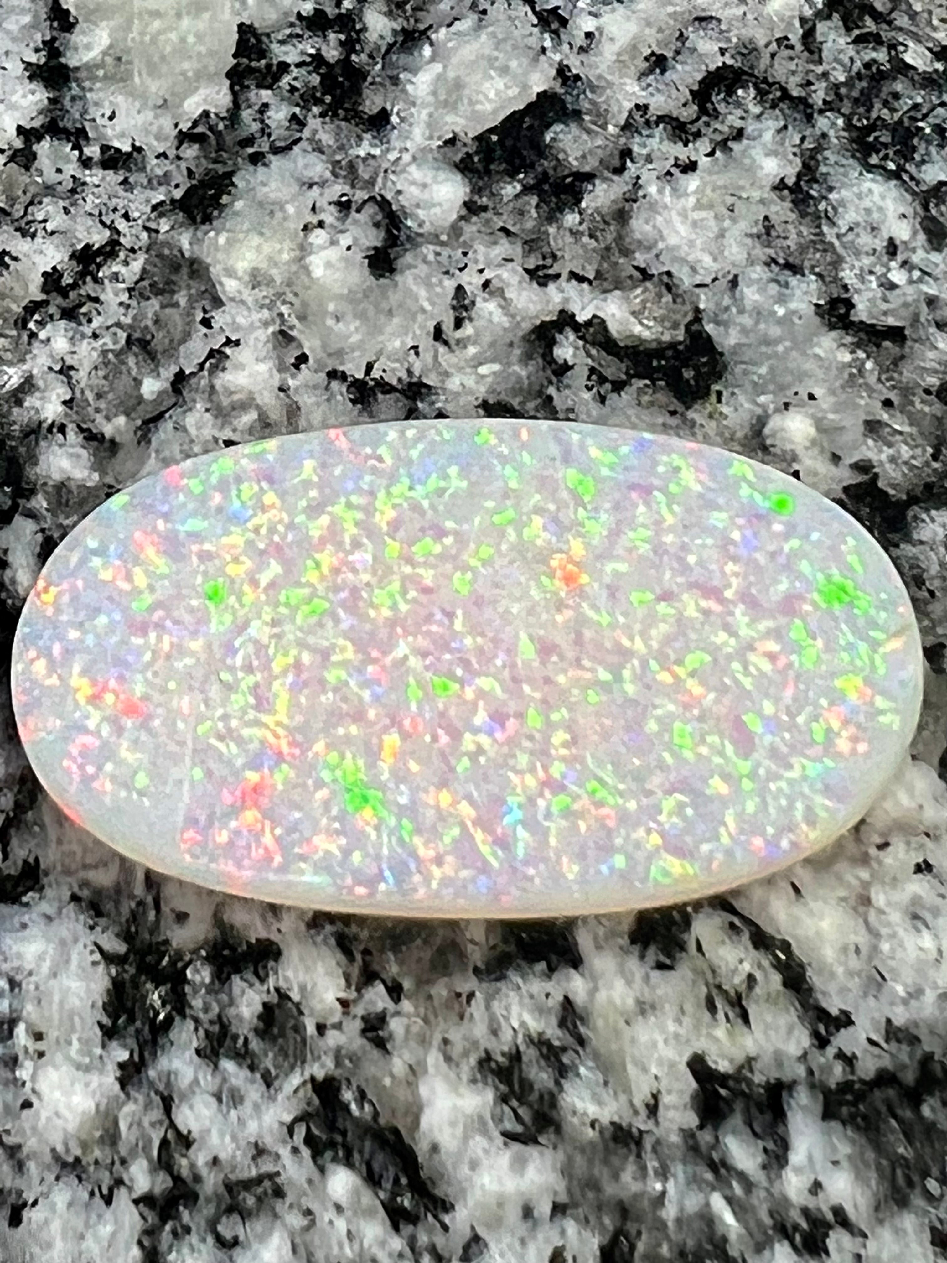 18,12 ct fully saturated non directional oval opal