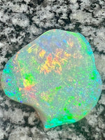 Load image into Gallery viewer, 72,85 ct bigg 2- sided crystal opal only color on both sides
