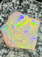 Load image into Gallery viewer, 168ct 2 sided high crystal opal with rare soft colors
