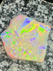 168ct 2 sided high crystal opal with rare soft colors