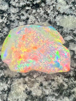 Load image into Gallery viewer, 64,6 ct bigg 2- sided fully saturated multi patern rainbow colors opal
