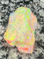 Load image into Gallery viewer, 64,6 ct bigg 2- sided fully saturated multi patern rainbow colors opal
