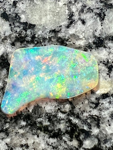 6,17 ct 2 sided crystal multi patern metalic colors opal