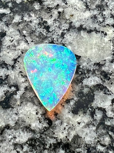 5,23 ct brazilian skin2skin 2 sided cysrtal teardrop opal