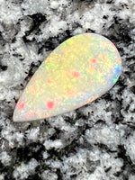 Load image into Gallery viewer, 7,28ct fully saturated teardrop opal red fire inside
