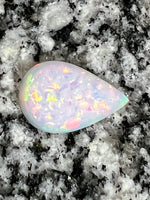 Load image into Gallery viewer, 6,2ct multi patern fully saturated teardrop opal
