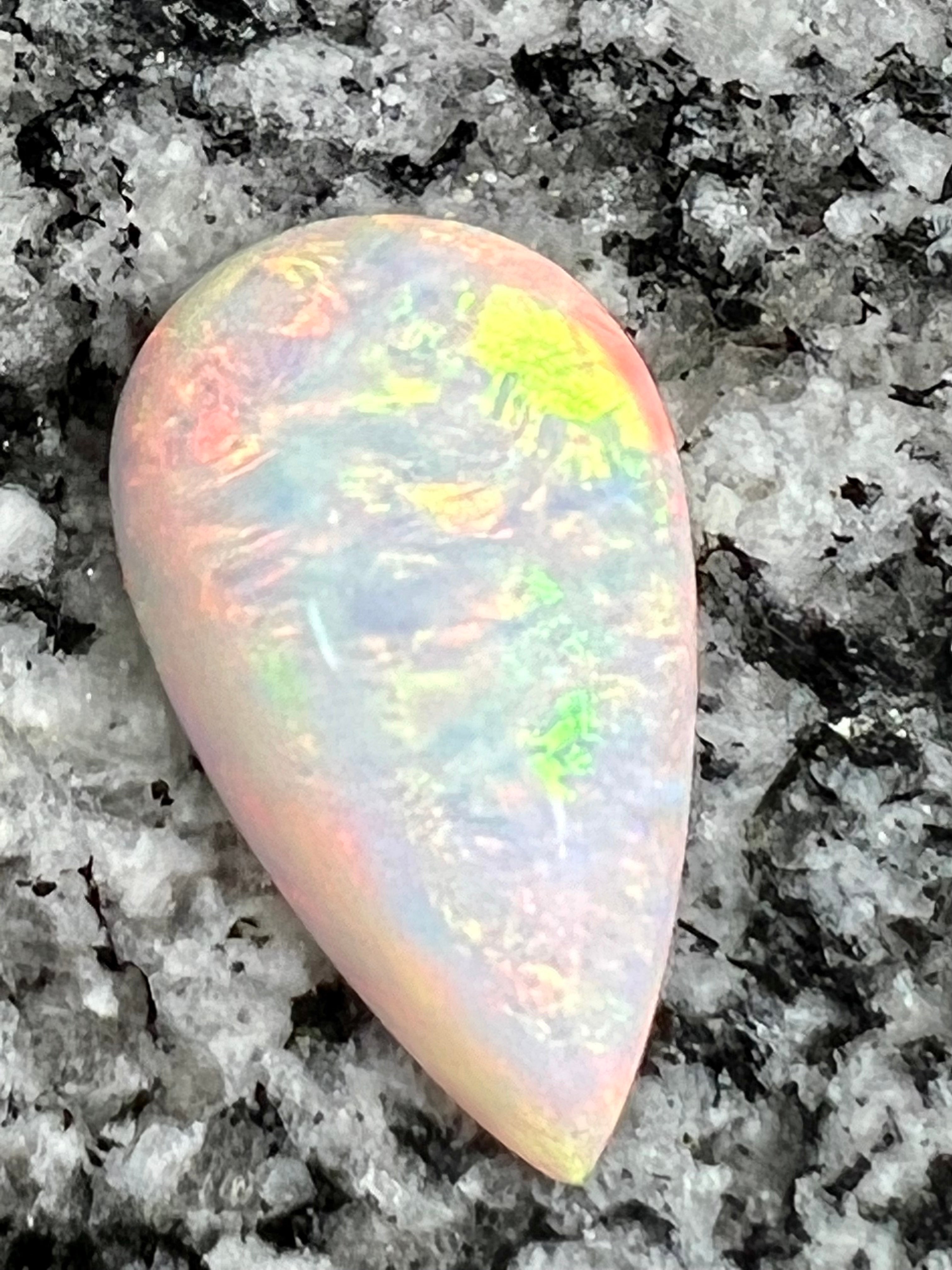 16,36 ct bigg teardrop fully saturated opal