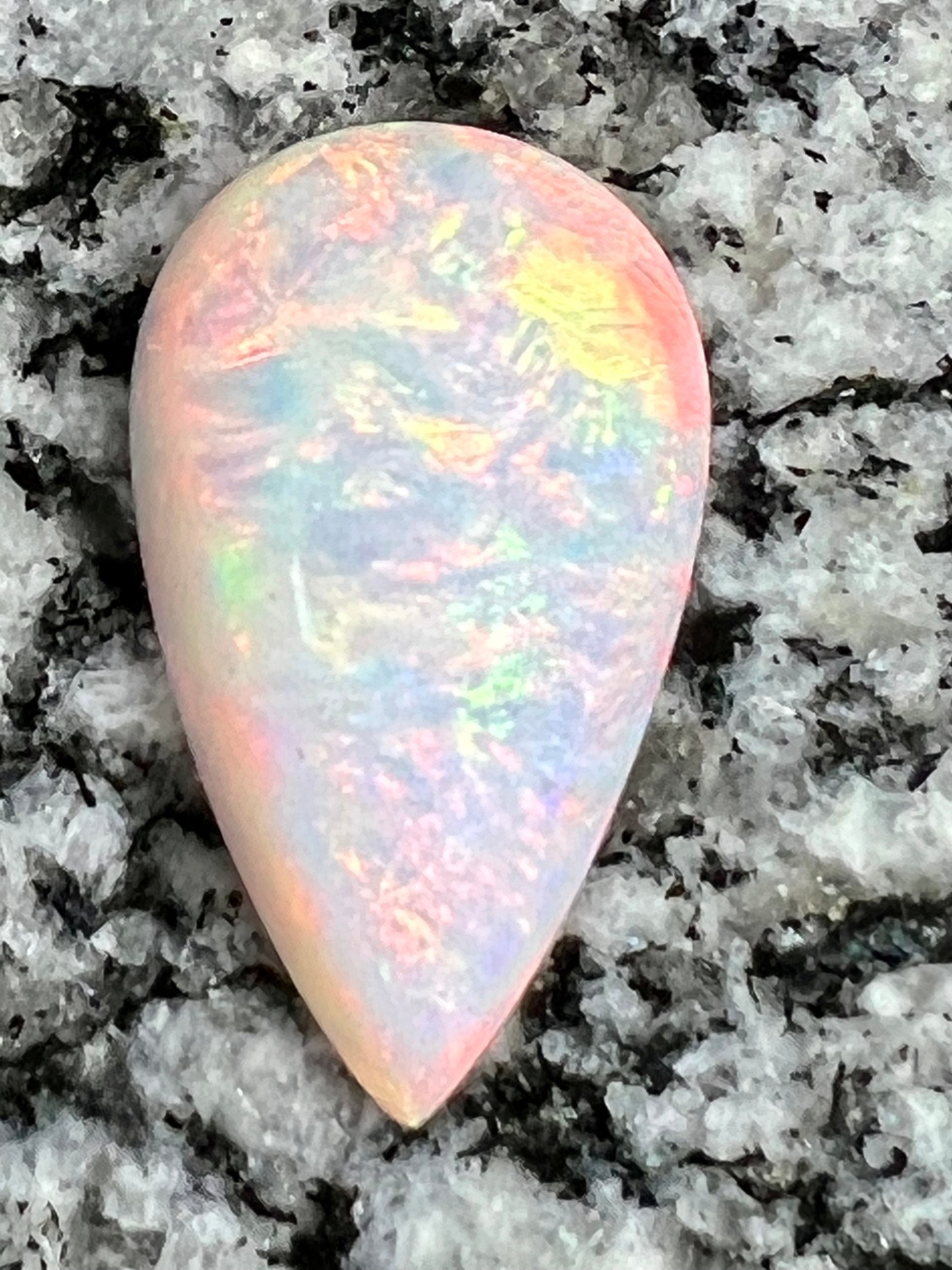 16,36 ct bigg teardrop fully saturated opal