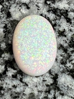 Load image into Gallery viewer, 17,42ct fully saturated pinfire patern oval opal
