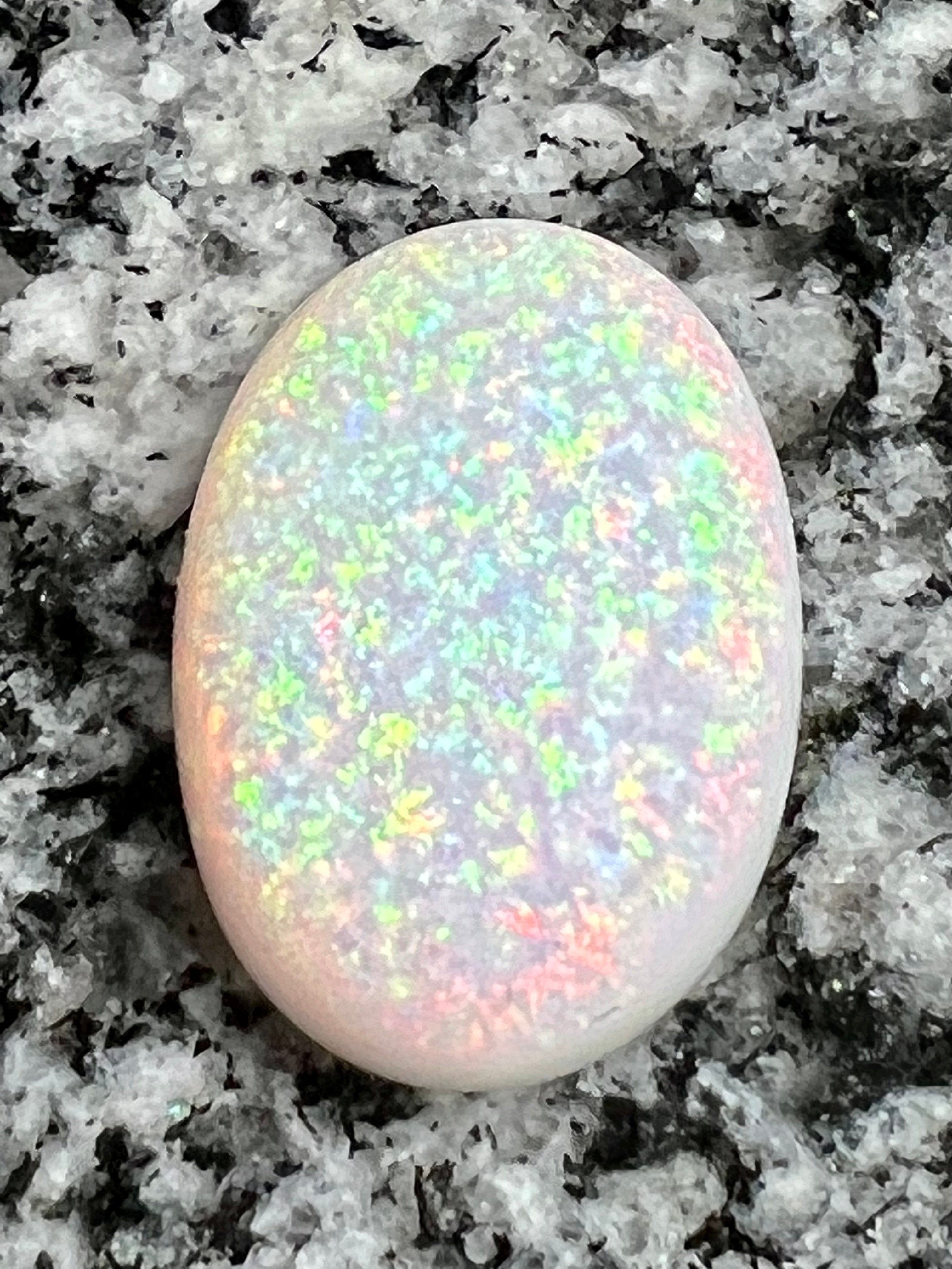 17,42ct fully saturated pinfire patern oval opal