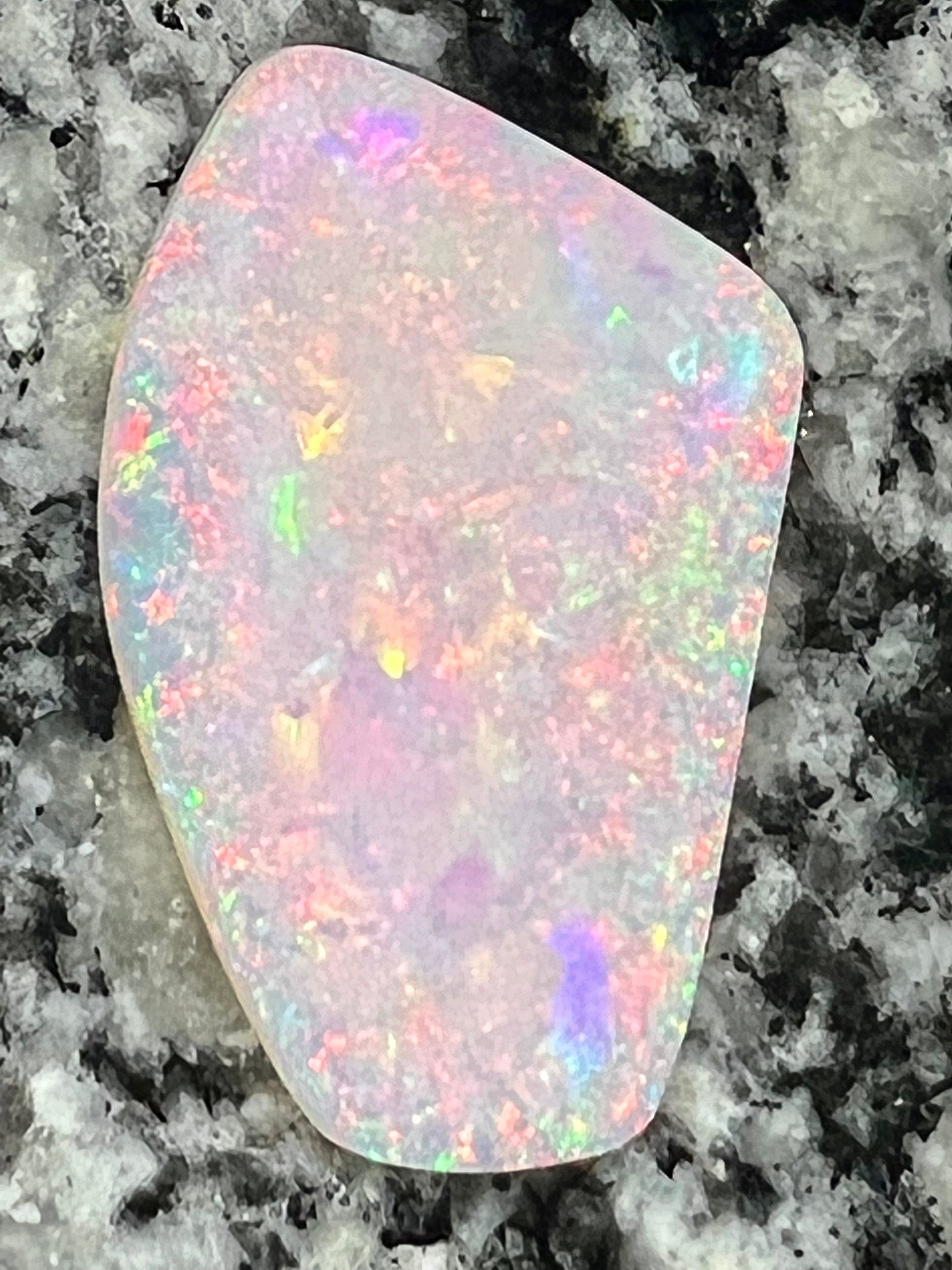 8,6ct multi patern freeform rainbow colors opal