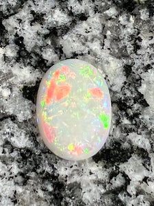 8,16ct nice patern multi color oval opal