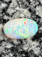 Load image into Gallery viewer, 7,8 multi patern 2 sided rainbow colours oval opal
