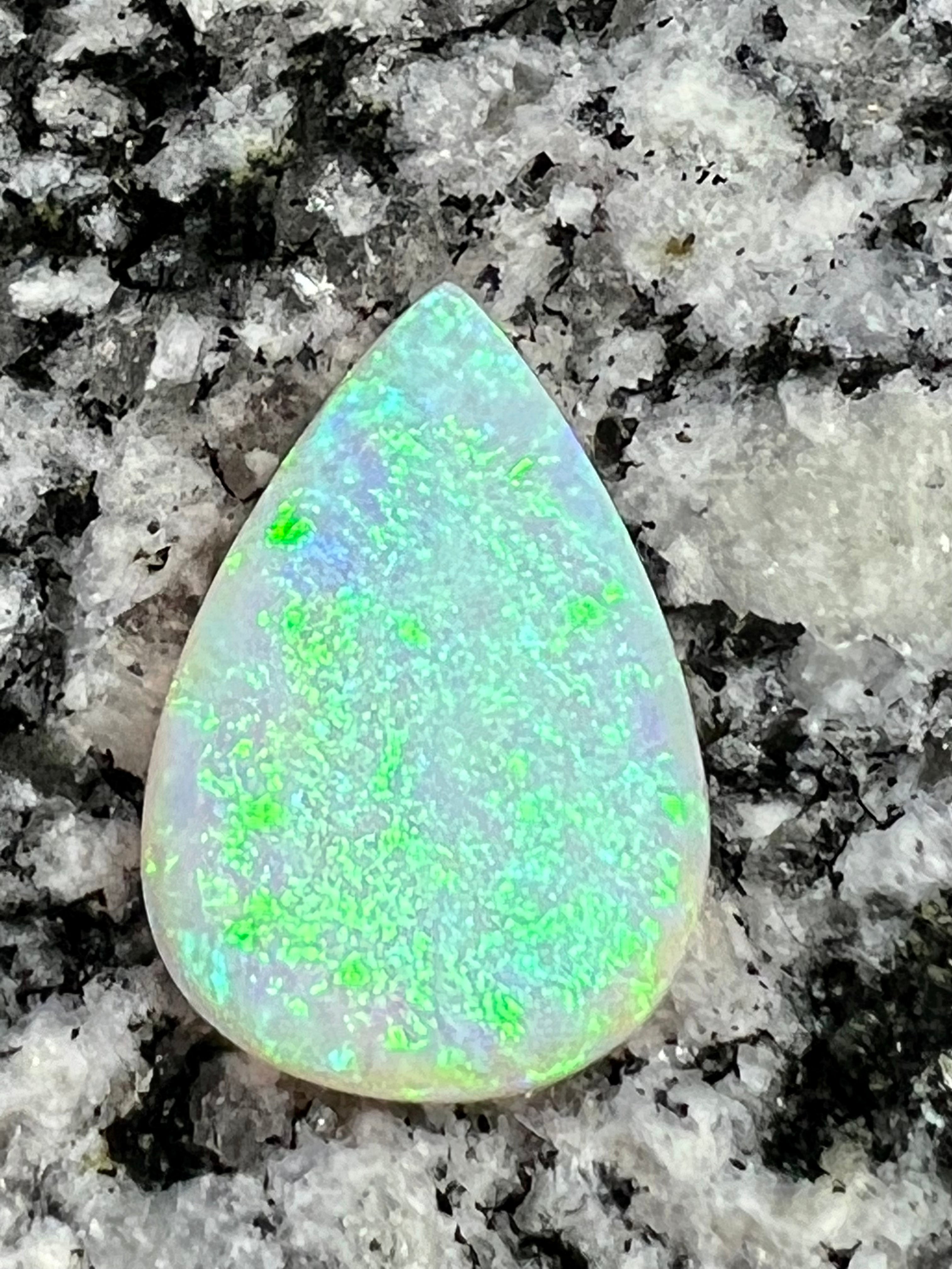 10,8 fully saturated teardrop opal