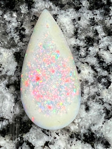 6,52ct  multi colours but lot’s of red fire teardrop opal