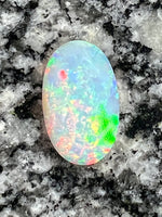Load image into Gallery viewer, 7,8 multi patern 2 sided rainbow colours oval opal
