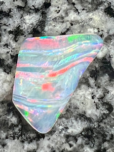 6,02ct double sided stripe patern freeform opal